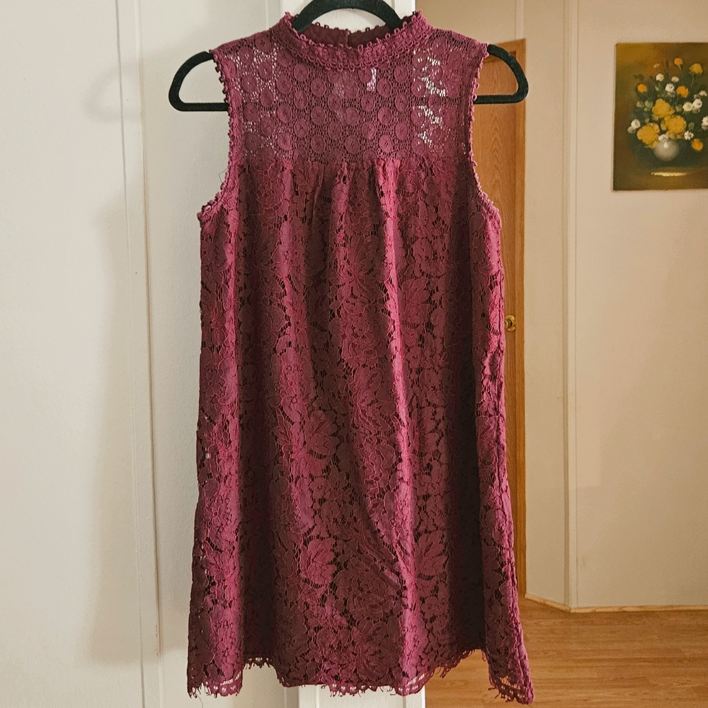 Xhilaration Lace Detail Mini Dress